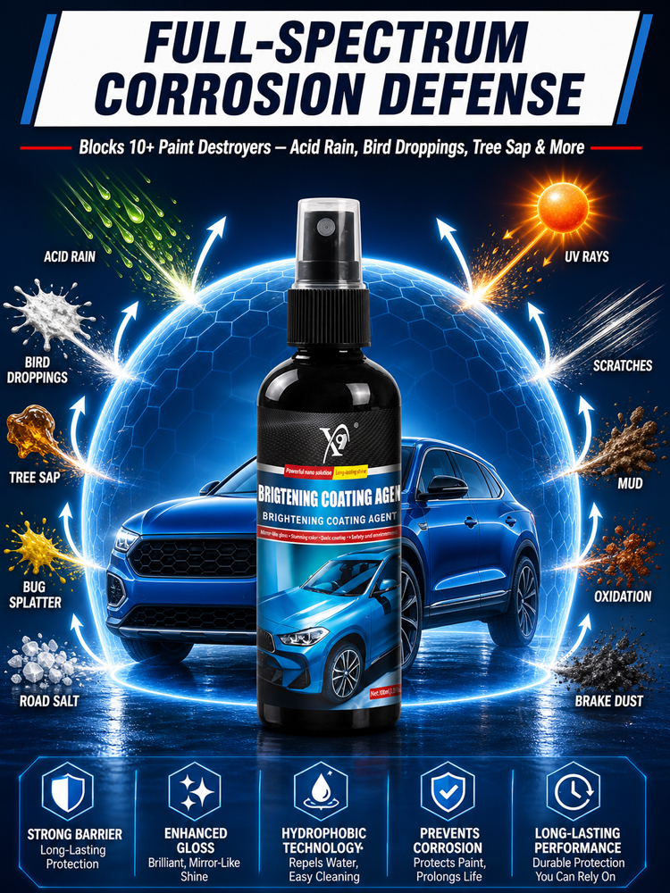 【8-Month Shield】Nano Car Paint Coating Agent - Blocks acid rain, bird droppings, UV & road salt🚗✨