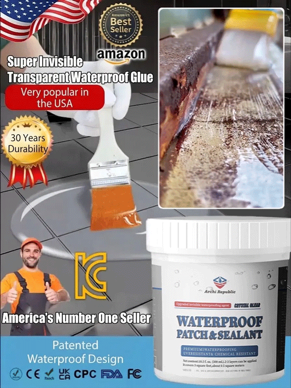 【DIY Pro Fix】🛡️LeakStop™ -  Clear, Odorless Waterproofing for Any Surface！Seals Wood, Tile, Metal, Concrete & More！