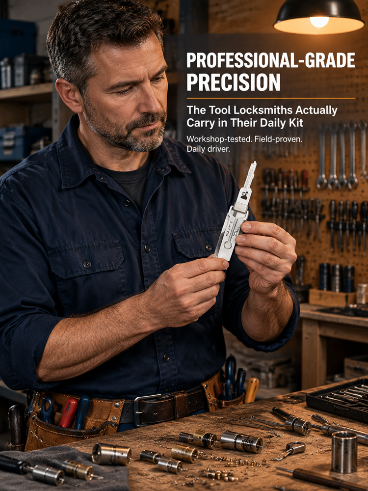 【Zero-Damage Design】SafeEntry Elite™ - Precision tension bars, no mechanical stress