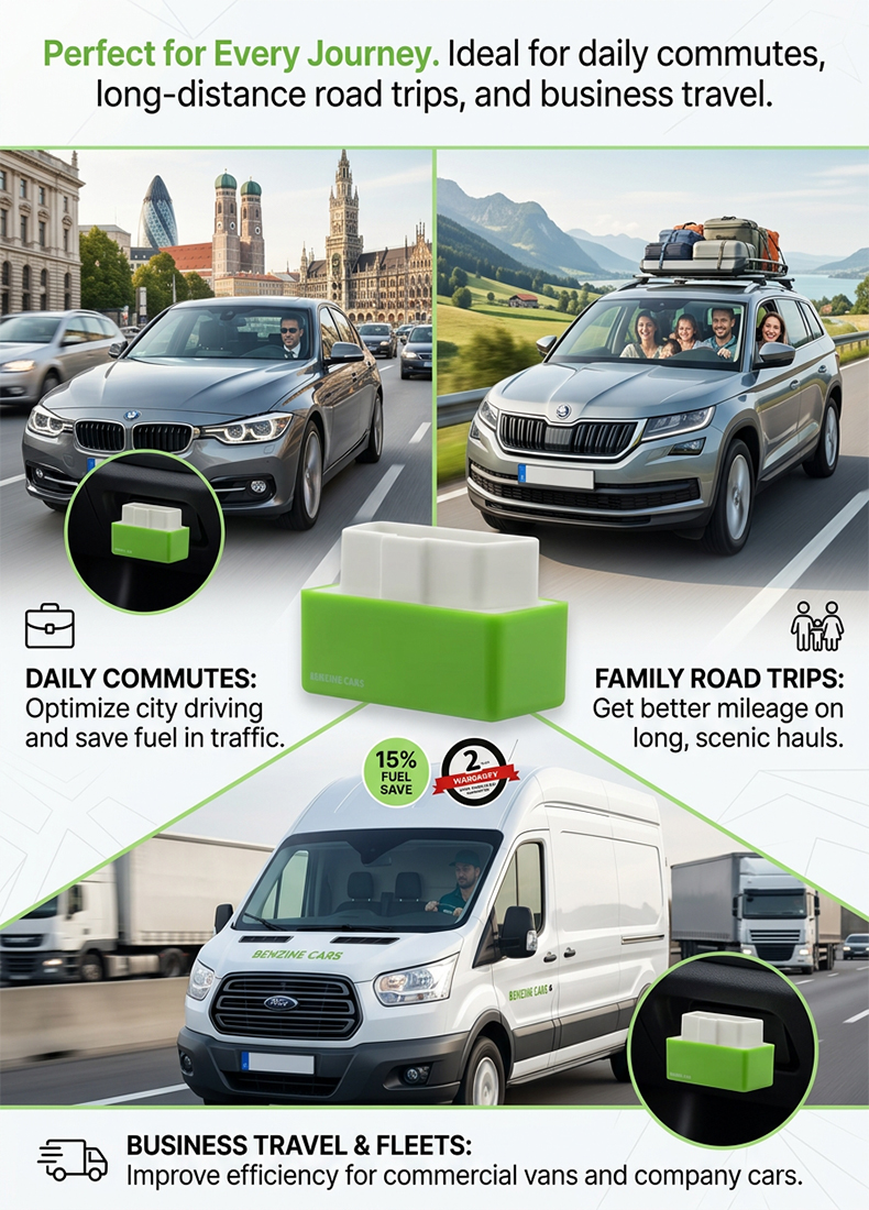 ⚡【Fuel consumption reduced by 50%】Portable universal car fuel saver