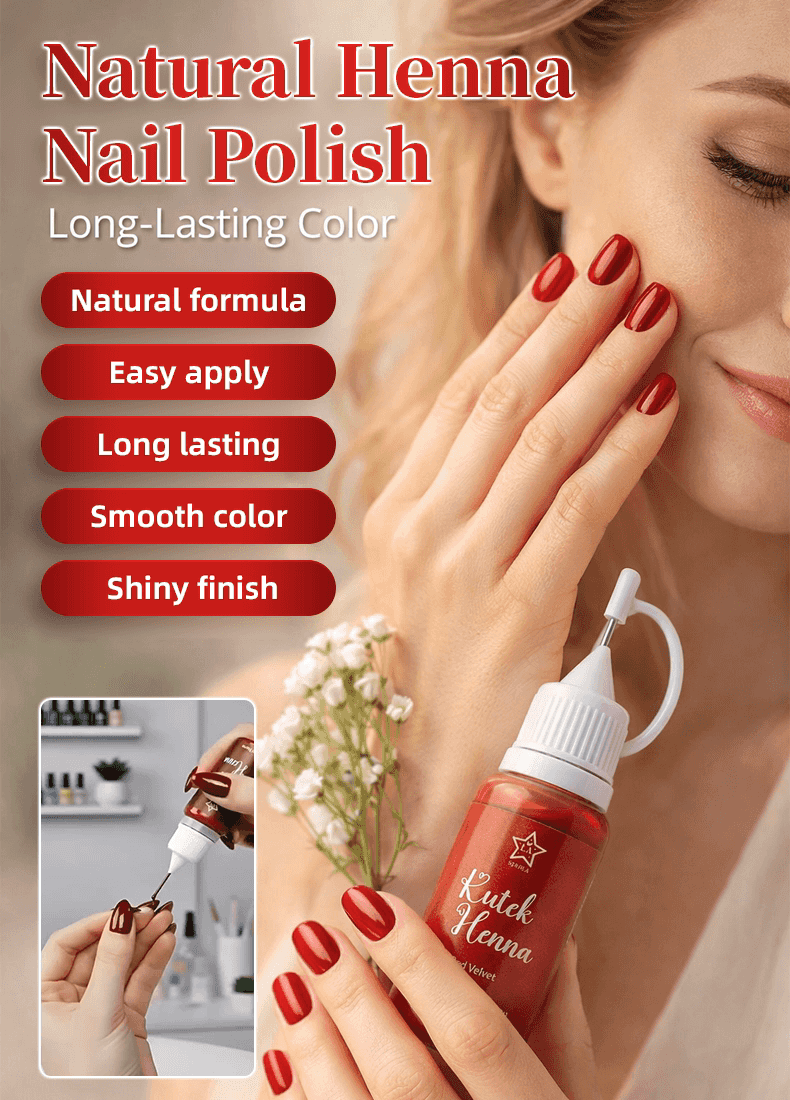 【Plant-Based Beauty】💅AncientArt™ - Modern Henna Meets Traditional Craftsmanship!  🍃Safe, Vibrant, and Long-Lasting Nail Stain!💖