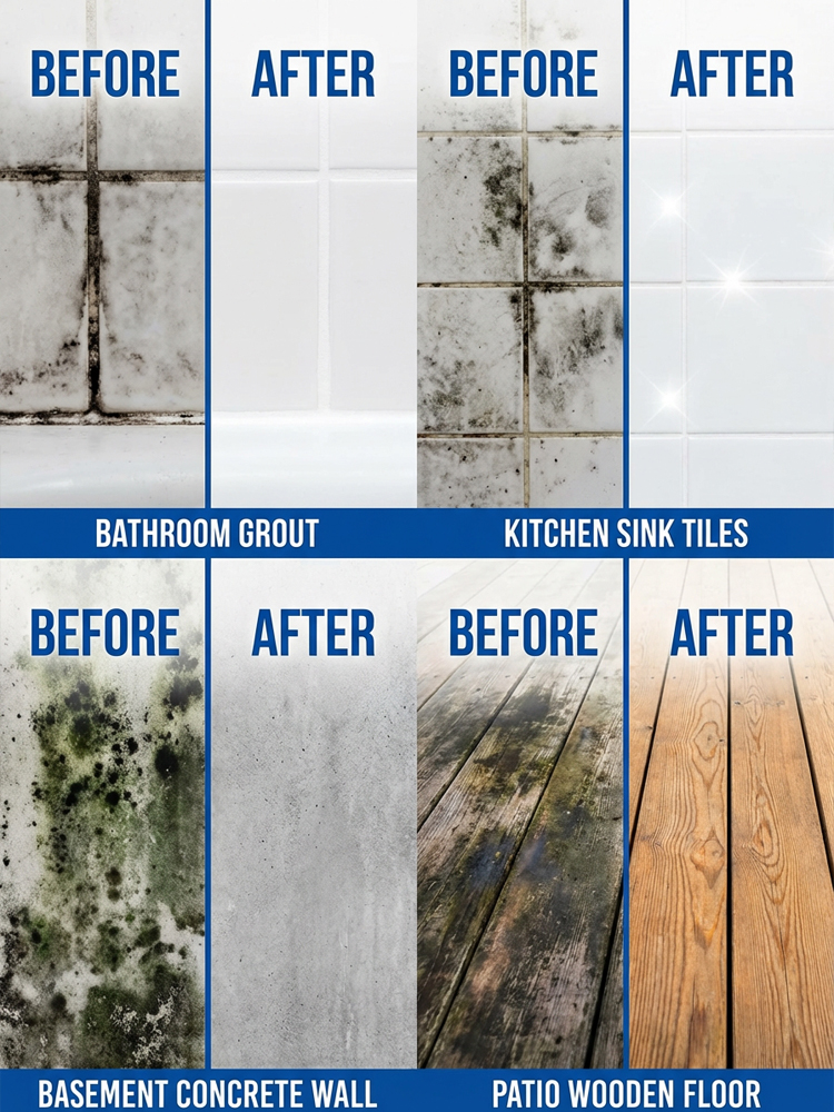 【3-Second Mold Killer】🛡️MoldGone™ - Erase 10-Year Mold in Seconds! Non-Toxic, Chlorine-Free, Baby-Safe!