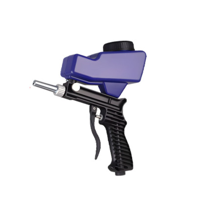 Small handheld pneumatic sandblasting gun