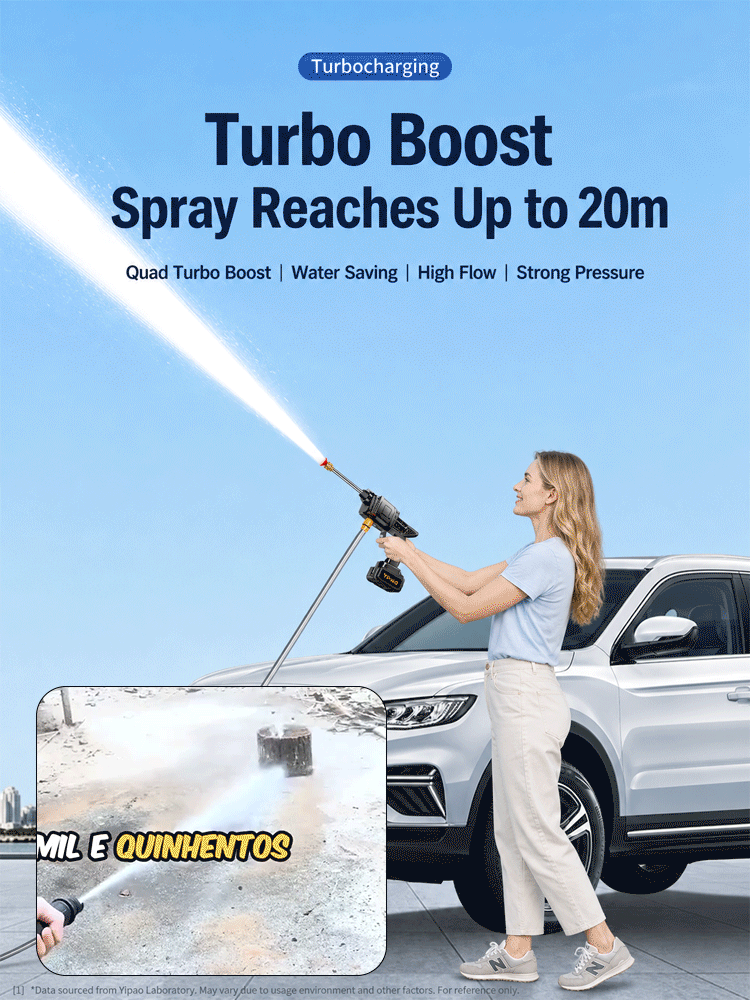 【Launch Flash】ProBlast Pro™ - 2500 High Power Ultimate Pressure Washer-Cordless, brushless, 12H runtime, clinical-grade stripping