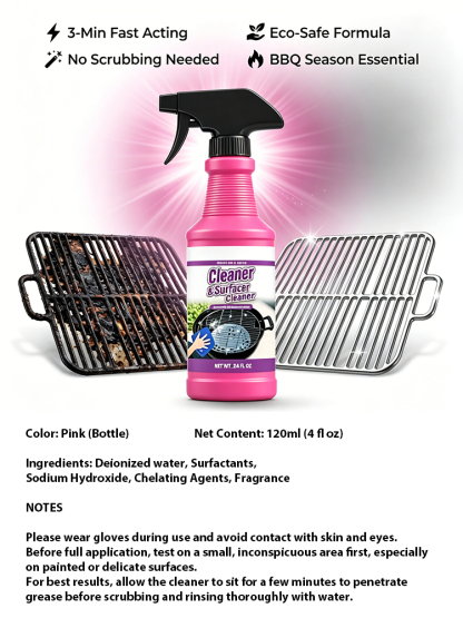 BBQ Season Bestseller: 3-Minute Heavy Grease Remover Magic Spray