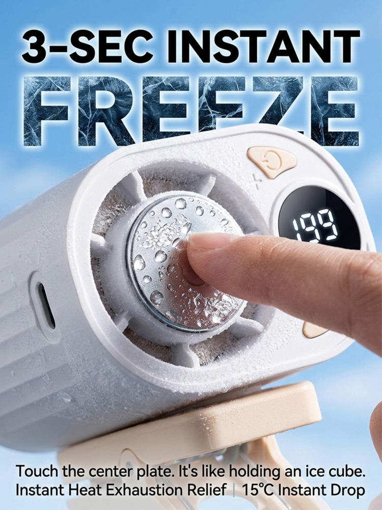 【3-in-1 Powerhouse】❄️TriCool Elite™ -16°C Blast in Seconds! Cooling + Airflow + Purification. Car, Home, Office, Camping!