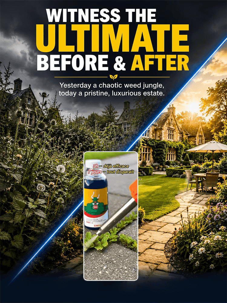 🌿 【50+ Stubborn Weeds】Fast-acting herbicide-8x faster, destroys to the root, zero regrowth