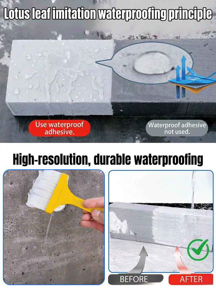 【DIY Pro Fix】🛡️LeakStop™ -  Clear, Odorless Waterproofing for Any Surface！Seals Wood, Tile, Metal, Concrete & More！