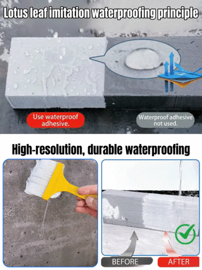 【DIY Pro Fix】🛡️LeakStop™ -  Clear, Odorless Waterproofing for Any Surface！Seals Wood, Tile, Metal, Concrete & More！