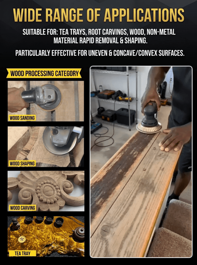 【12,000-Ton Forged】🛡️Kutzall Pro™ - High-Pressure Zero-Porosity Disc, Shatters Oak in 3 Seconds！Flat, Curved, Inclined—One Disc Replaces Rasps & Hundreds of Sandpaper Pads！