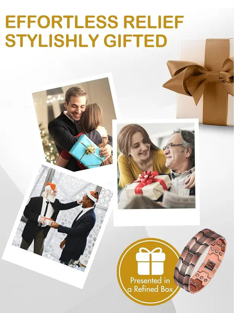 [Upgraded, Widened, Enhanced] Copper Magnetic Therapy Bracelet