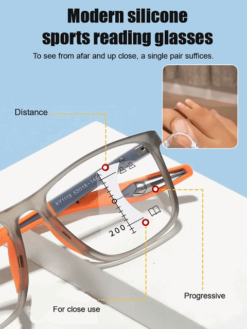 No eye exam needed • Lifetime use • Auto-focus from -4.0° to +7.0° — Multifocal sports glasses