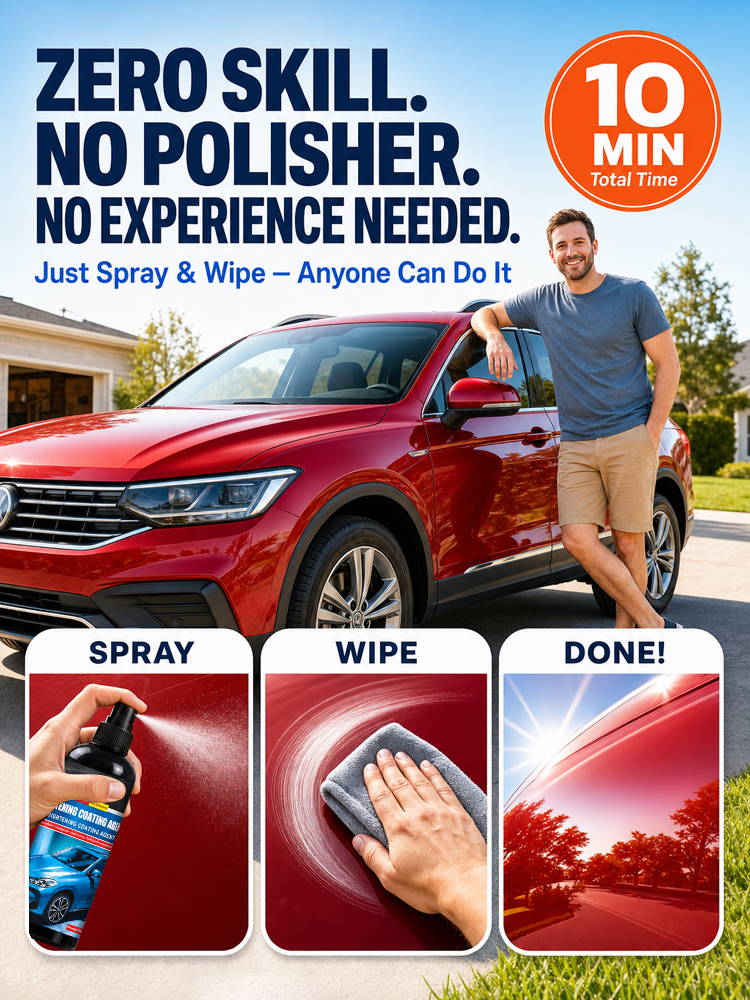 【8-Month Shield】Nano Car Paint Coating Agent - Blocks acid rain, bird droppings, UV & road salt🚗✨