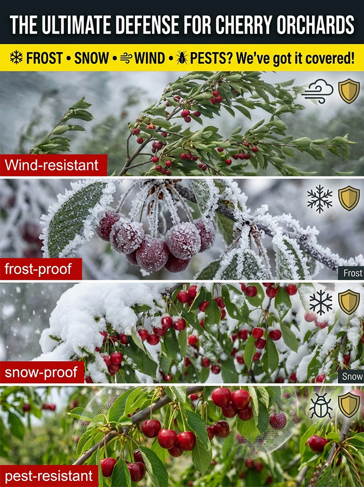 【No fruit, full refund】2-Year-Old Improved Early-Maturing Cherry Tree Saplings 🍒 | Fruits in First Year 🚀 | Self-Pollinating 🐝 | Suitable for Pots ✅ | Live Guarantee✅