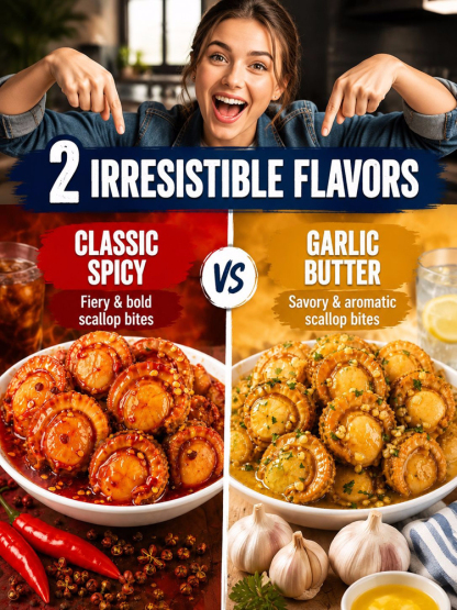 【Buy 1 Get 1 FREE】🦪✨Alaska Spicy Scallops | Natural Omega-3 Source, Keto Friendly Zero Guilt Seafood Snack