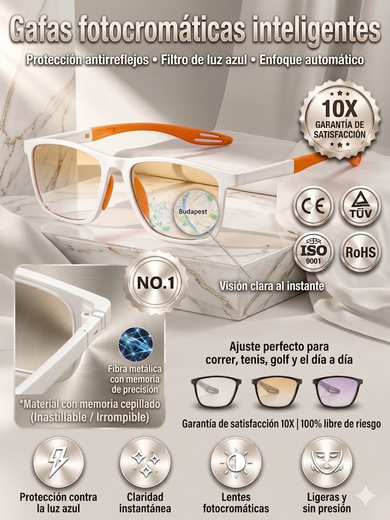 No eye exam needed • Lifetime use • Auto-focus from -10.00D-+10.00D — Multifocal sports glasses