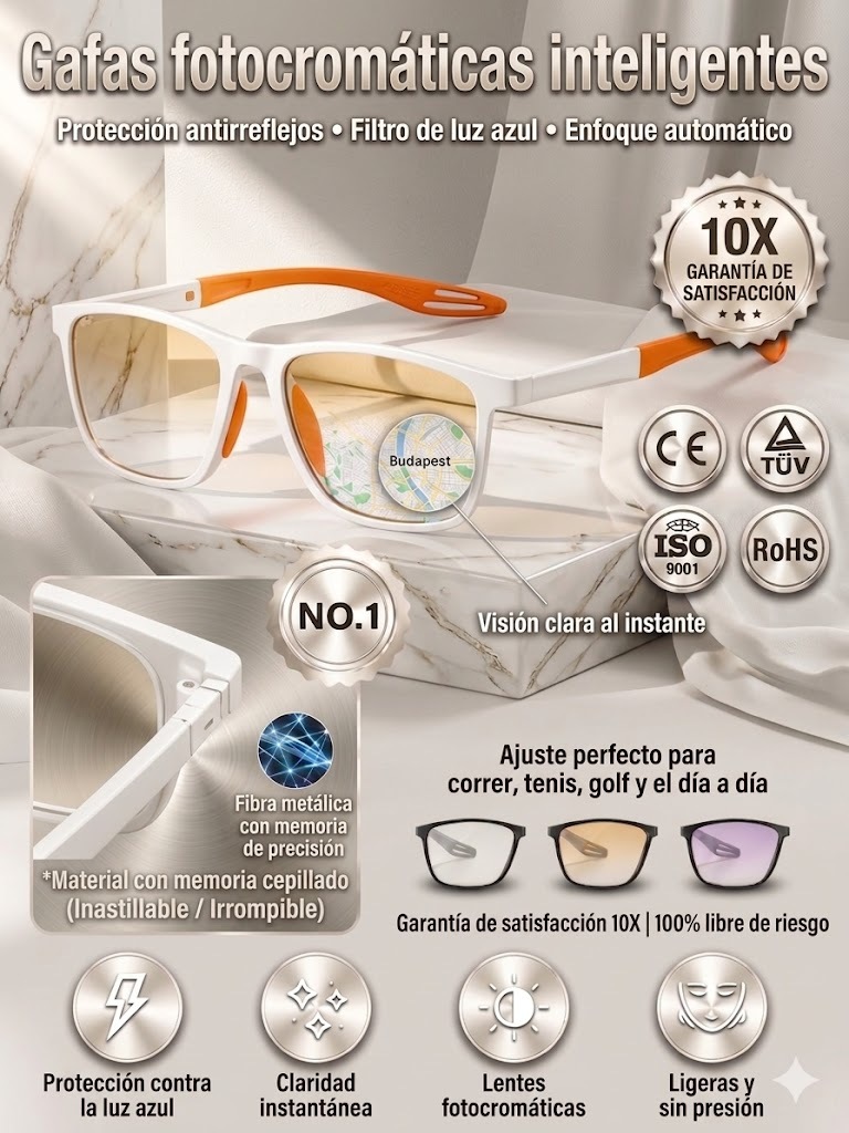 No eye exam needed • Lifetime use • Auto-focus from -10.00D-+10.00D — Multifocal sports glasses