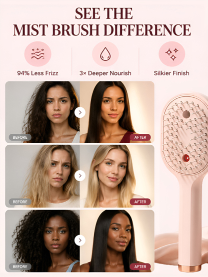【3-Second Straight】✨SteamGlide Pro™ -Electric hair straightener with essential oil misting-Reduces breakage, promotes fuller-looking hair