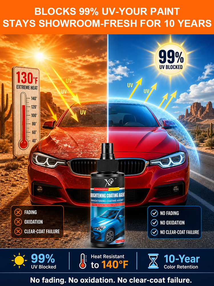 【8-Month Shield】Nano Car Paint Coating Agent - Blocks acid rain, bird droppings, UV & road salt🚗✨