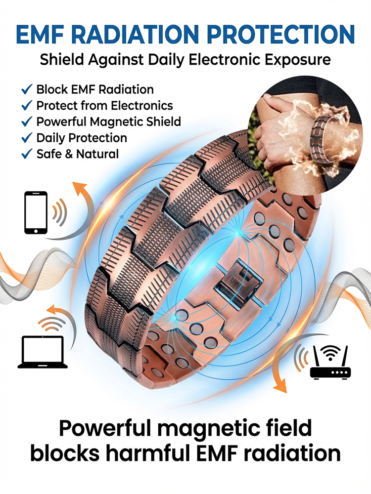 [Upgraded, Widened, Enhanced] Copper Magnetic Therapy Bracelet