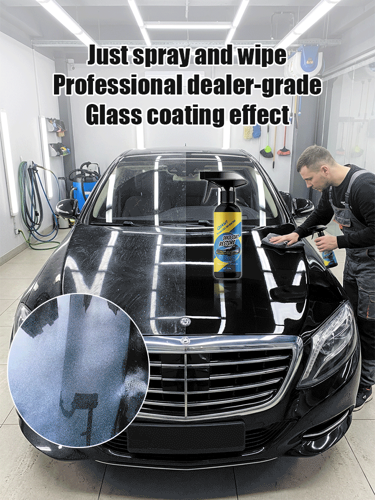 🌐Ultimate 5-in-1 Car Nano Coating Spray | Hydrophobic Ceramic Shield, Scratch Repair & High-Gloss Shine | Waterless Wash & UV Protection