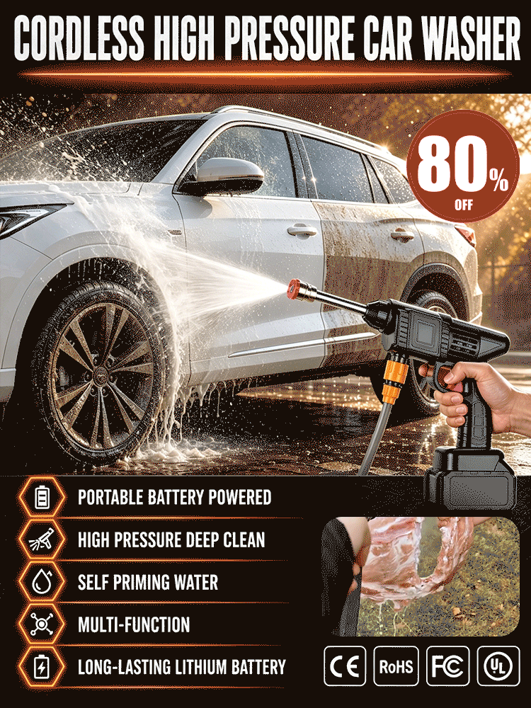 【Launch Flash】ProBlast Pro™ - 2500 High Power Ultimate Pressure Washer-Cordless, brushless, 12H runtime, clinical-grade stripping