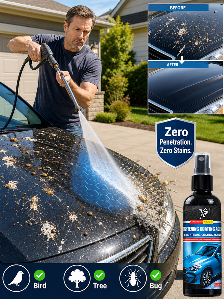 【8-Month Shield】Nano Car Paint Coating Agent - Blocks acid rain, bird droppings, UV & road salt🚗✨