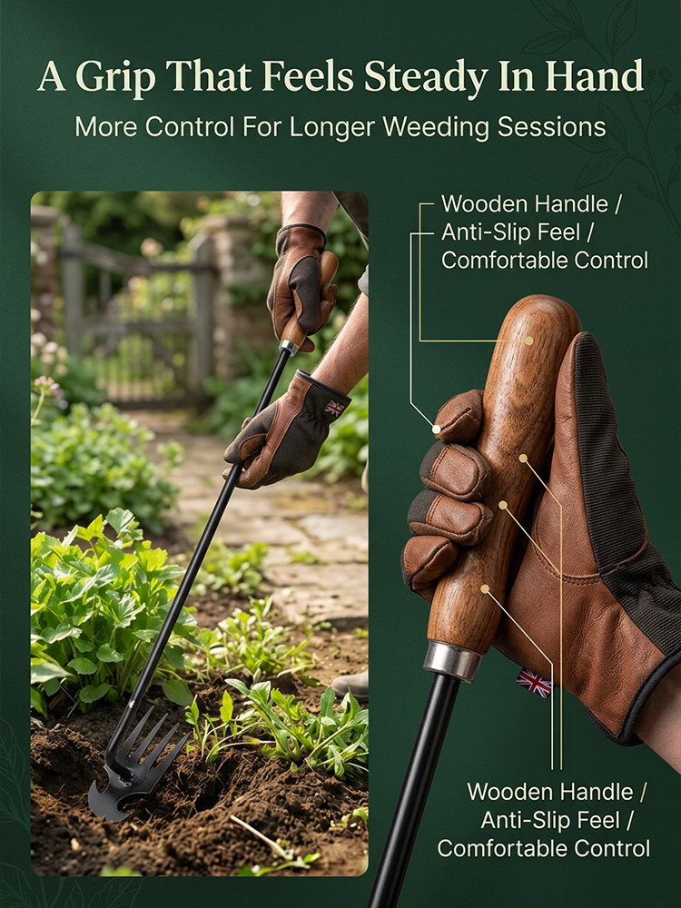 【Tank-Grade Steel】🛡️WeedRipper Pro™ - Ultimate Labor Saving Weed Puller-Military-grade manganese steel, self-sharpening, lifetime warranty