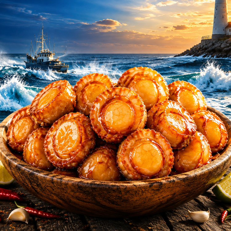 【Buy 1 Get 2 FREE】🦐✨Alaska Spicy Scallops | Natural Omega-3 Source, Keto Friendly Zero Guilt Seafood Snack
