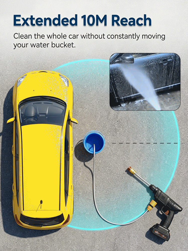 【Launch Flash】ProBlast Pro™ - 2500 High Power Ultimate Pressure Washer-Cordless, brushless, 12H runtime, clinical-grade stripping