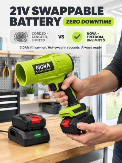 【Ultra-Light】Brushless lithium battery high-power powerful fan