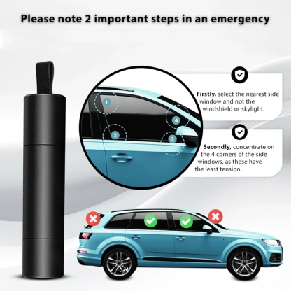 Car safety experts recommend the window breaker 