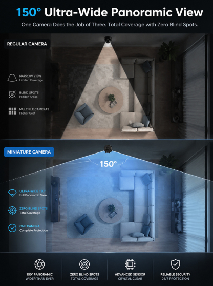 💗【Invisible Guardian】🎥MiniCam™ - World’s Smallest Wireless Security Camera！🏅 Professional-Grade Infrared Night Vision！