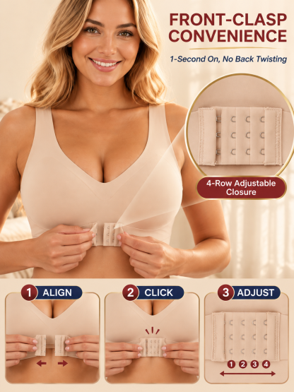 【Instant Posture Correction】✨ Perfect Posture Wire-Free Bra- 3D honeycomb cups, zero wires, natural lift