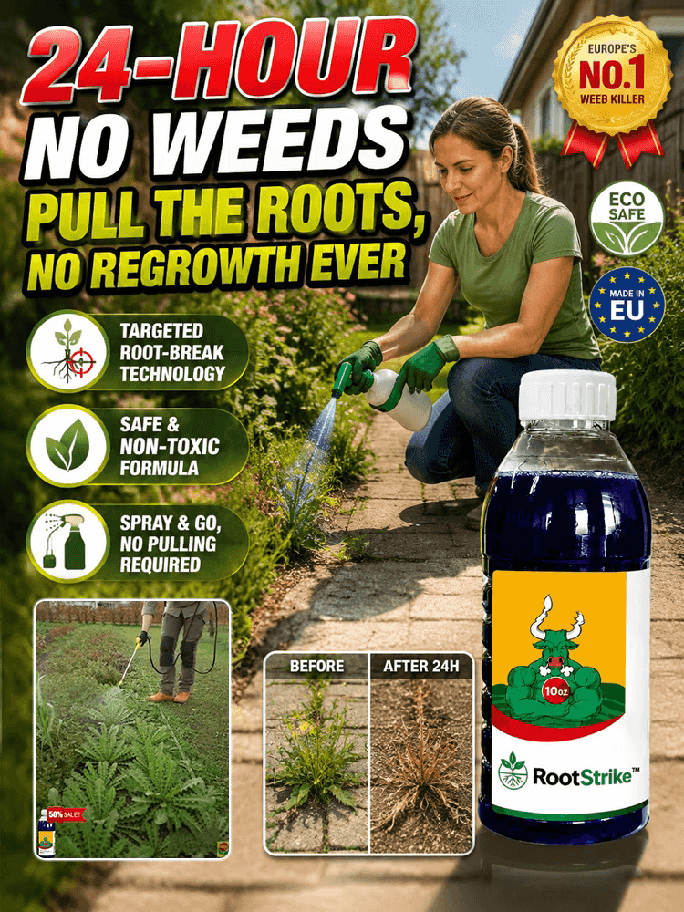🌿 【50+ Stubborn Weeds】Fast-acting herbicide-8x faster, destroys to the root, zero regrowth