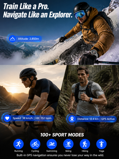 【Recommended by MDs!】WATCH4PRO Space Exploration Round Screen Smartwatch！US Technology: 10 Years Ahead of China！
