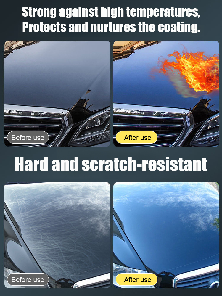 🌐Ultimate 5-in-1 Car Nano Coating Spray | Hydrophobic Ceramic Shield, Scratch Repair & High-Gloss Shine | Waterless Wash & UV Protection