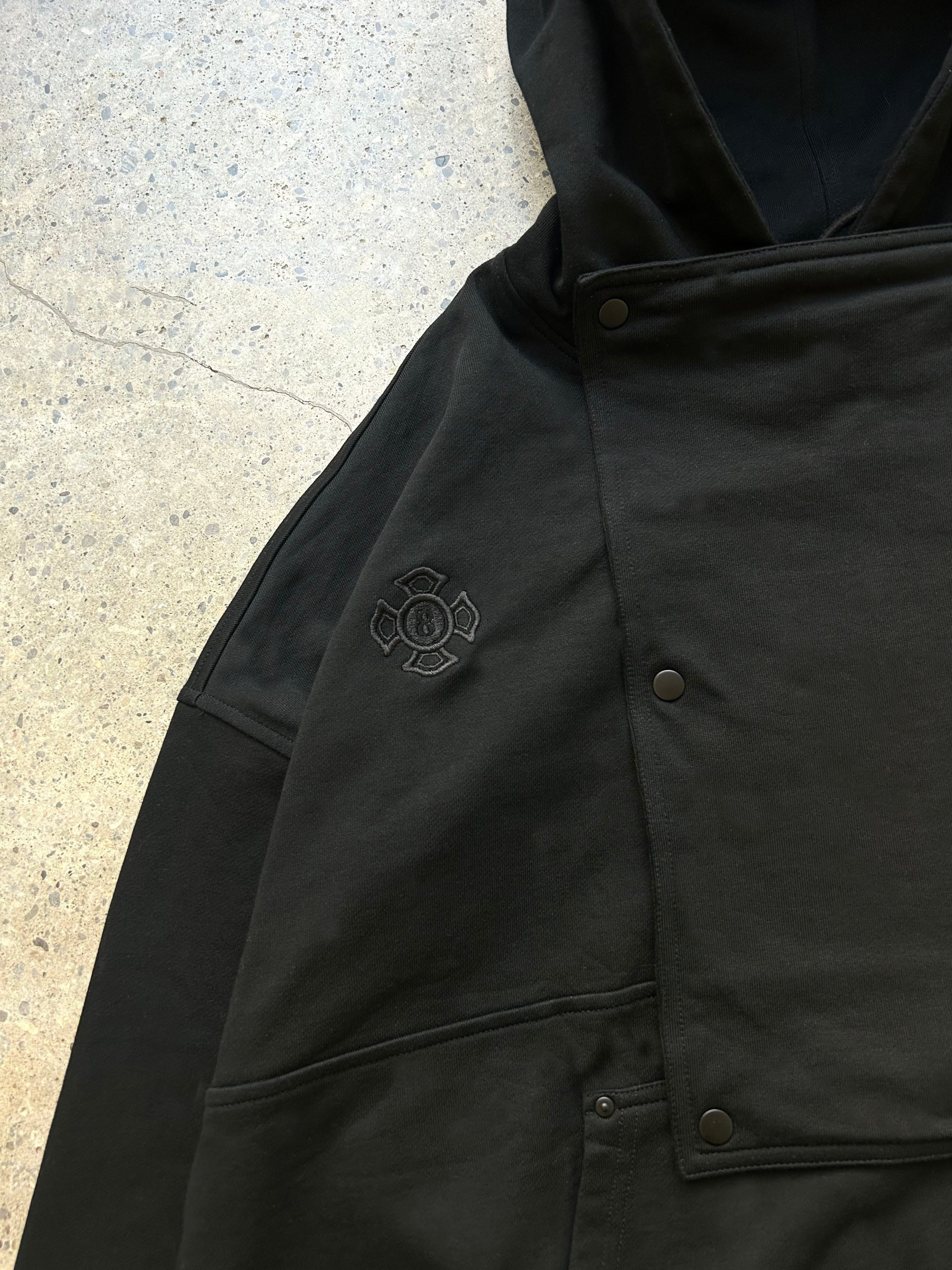 "Flame" Hoodie Black