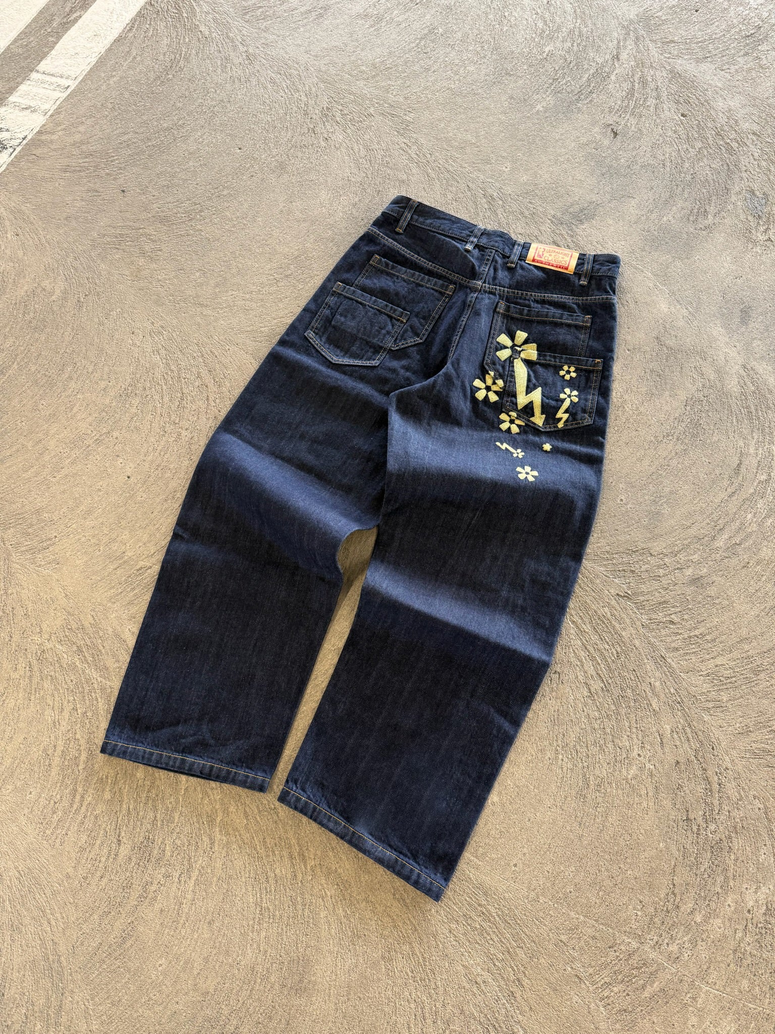 quad pocket selvedge denim jeans