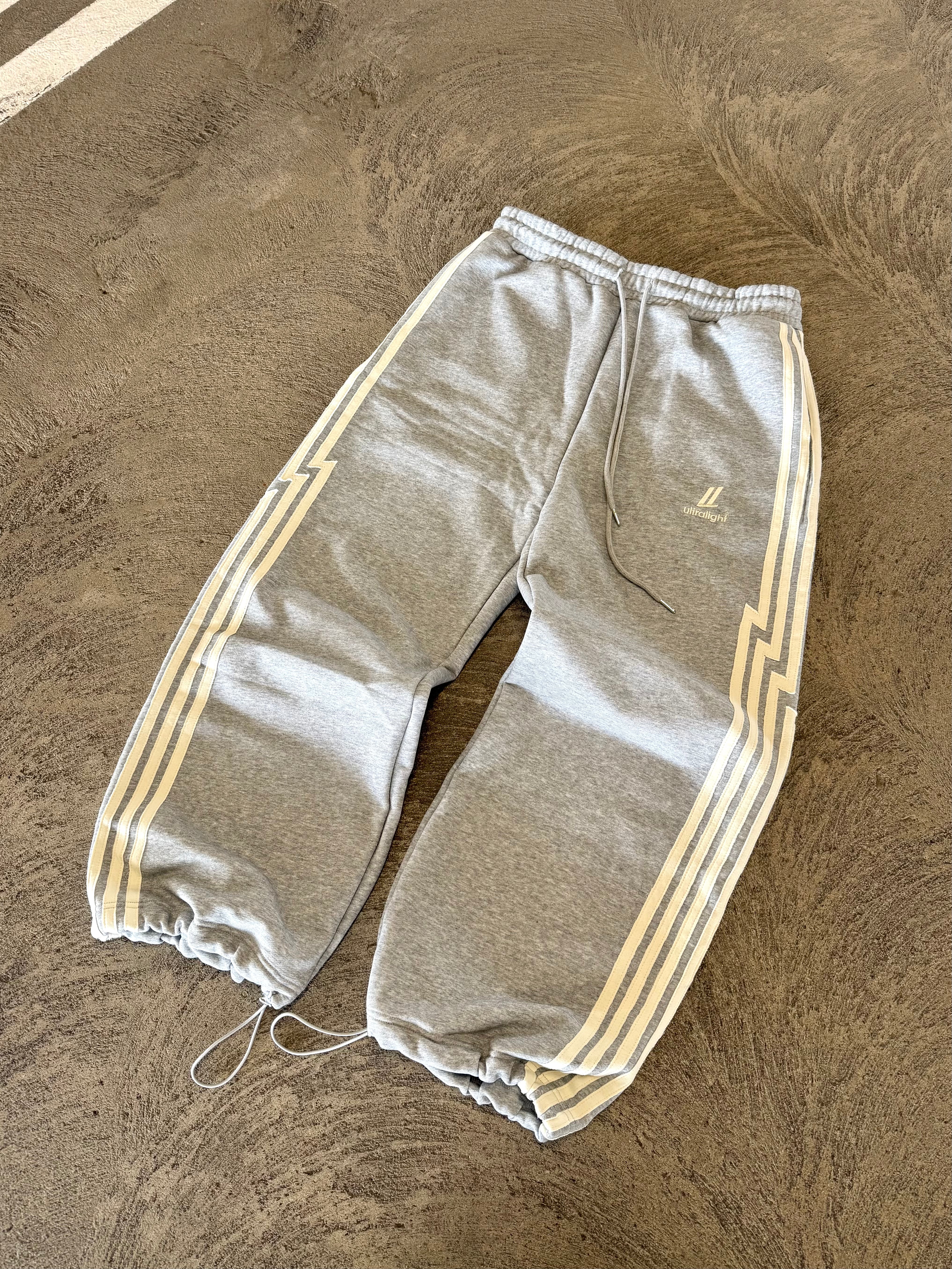 grey heavyweight athletic joggers
