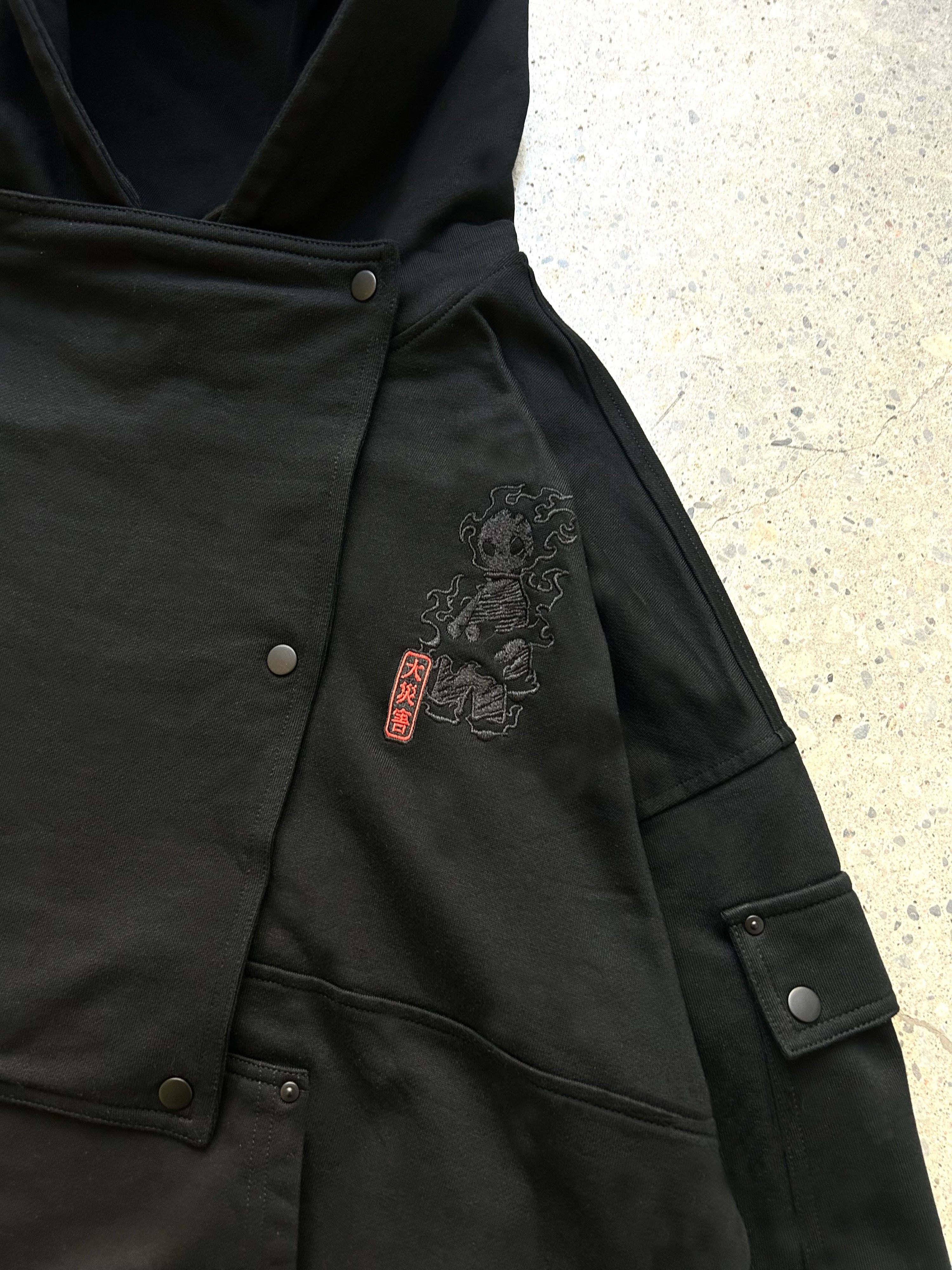 "Flame" Hoodie Black