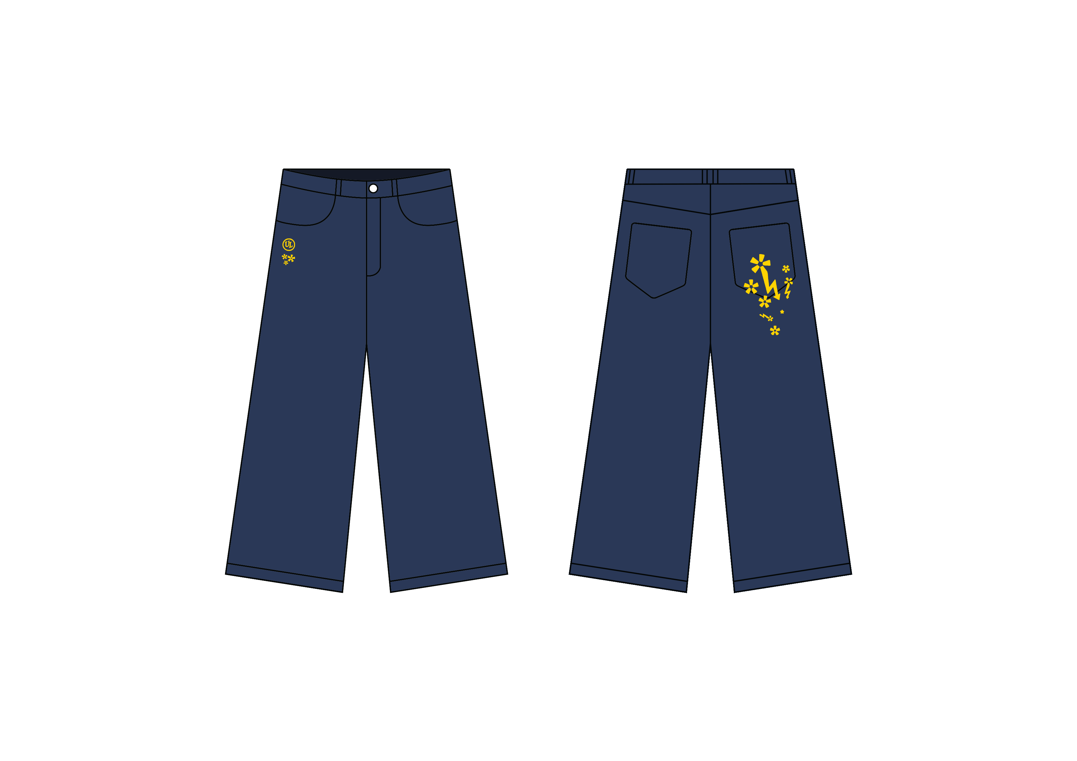quad pocket selvedge denim jeans