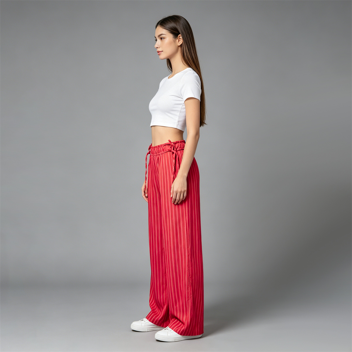 Pwest NYC Spring & Summer Sun Dazed Striped Pants