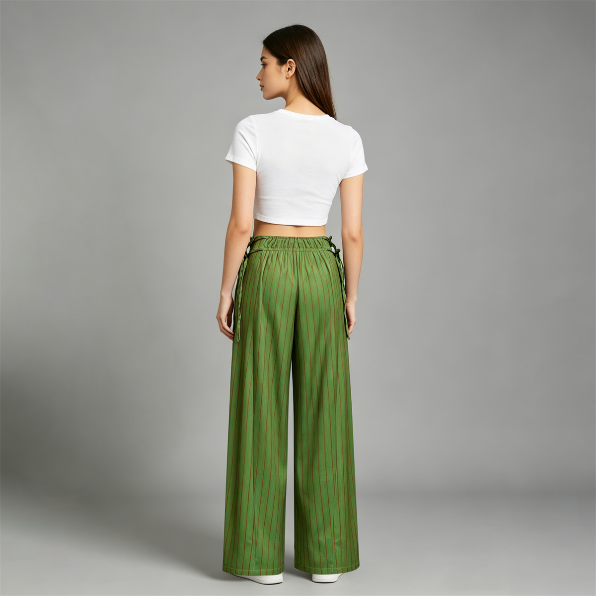 Pwest NYC Spring & Summer Sun Dazed Striped Pants