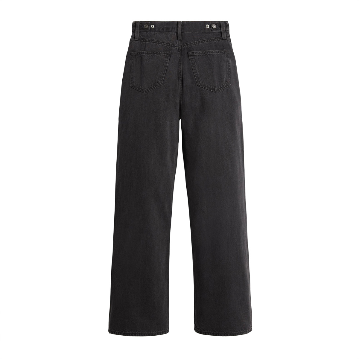 Pwest Adjustable Button Cinch Baggy Straight Leg Jeans