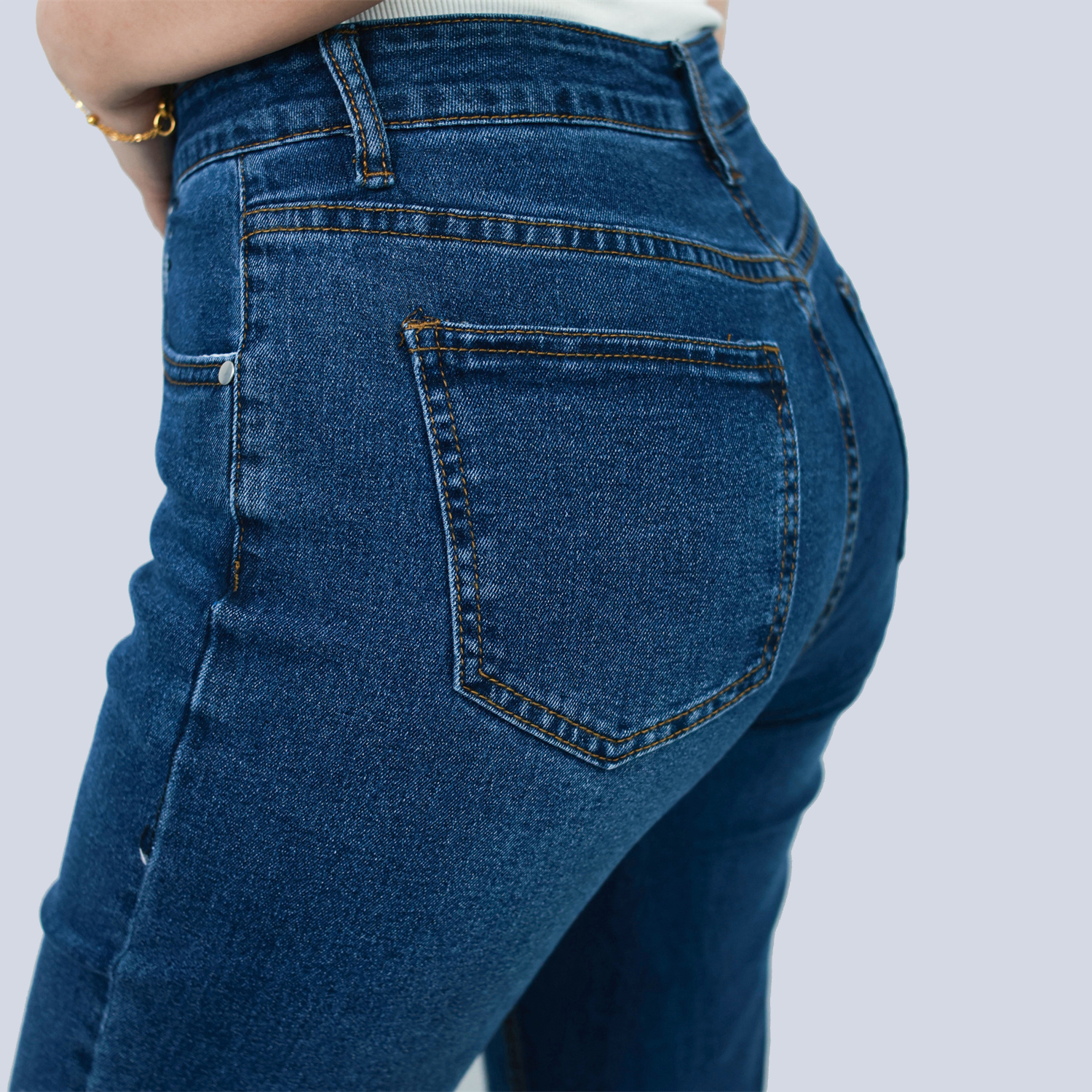 Pwest Women's High Waisted Stretch Tummy Lift Sculpt Flare Jeans