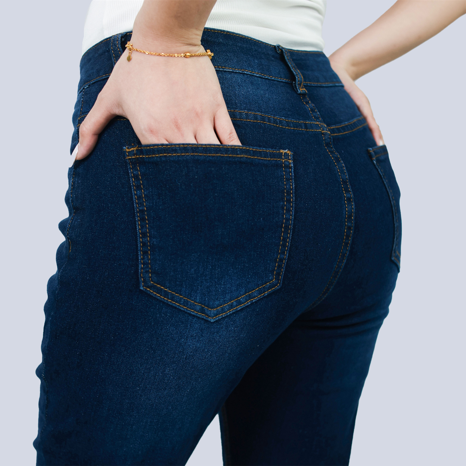 Pwest Women's High Waisted Stretch Tummy Lift Sculpt Flare Jeans