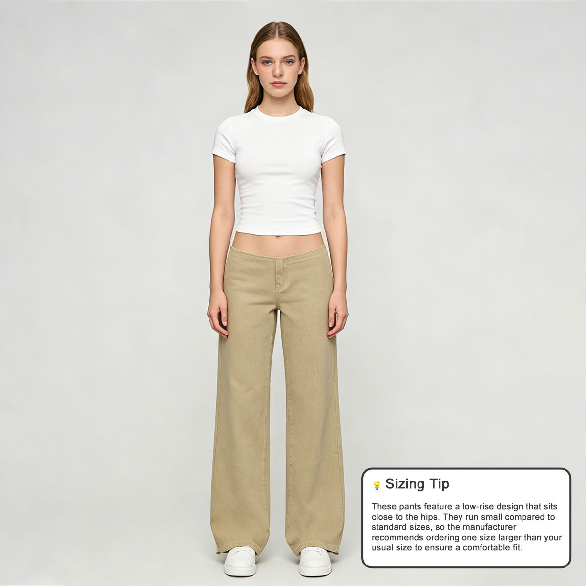 Pwest NYC Adjustable Low-Rise Wide-Leg Jeans 