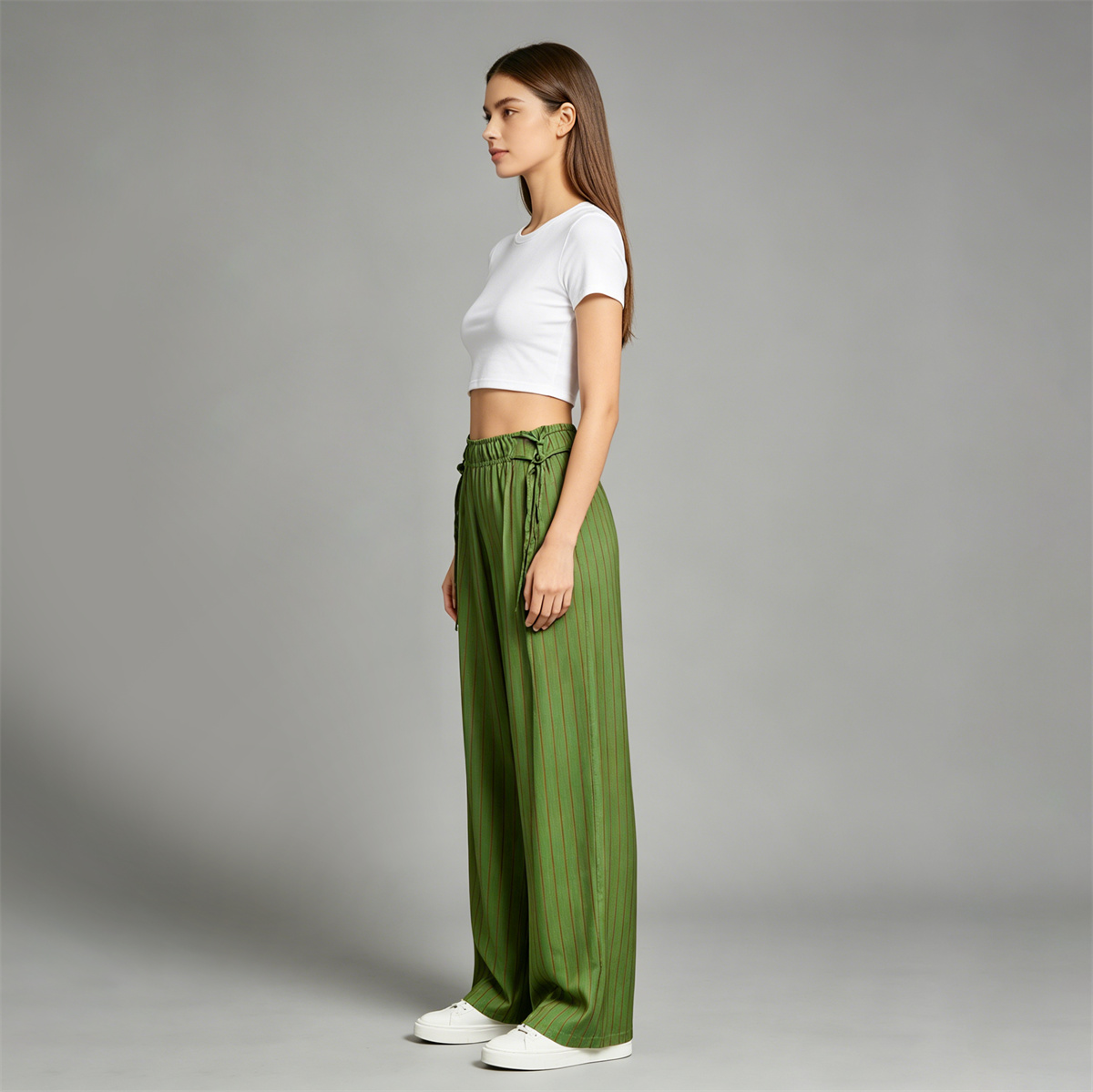 Pwest NYC Spring & Summer Sun Dazed Striped Pants