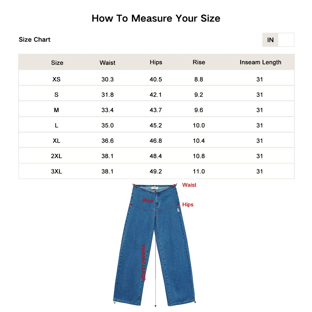 Pwest NYC Adjustable Low-Rise Wide-Leg Jeans 